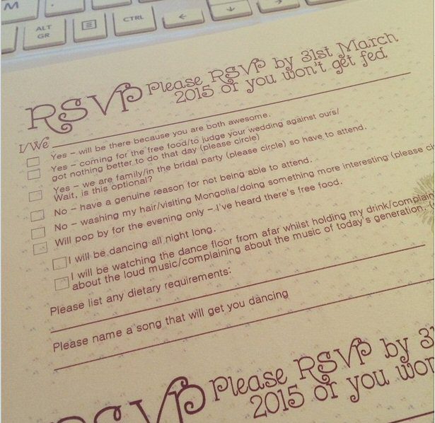 wedding RSVP