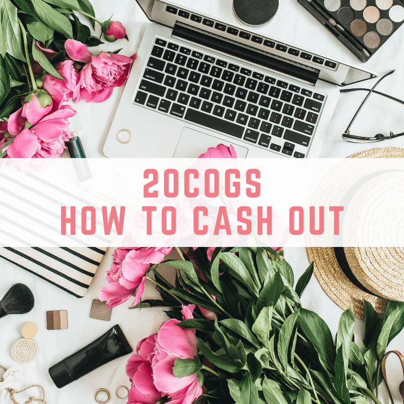 20cogs how to cash out