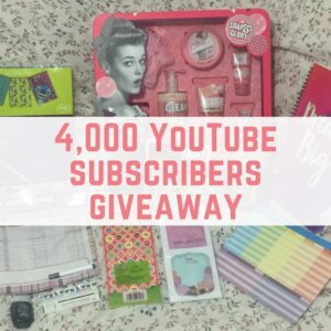 4,000 YouTube subscribers giveaway