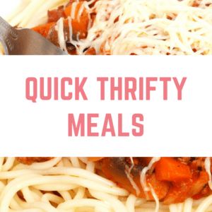 Quick, thrifty meals