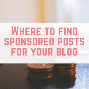 Where to find sponsored posts for your blog