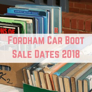 Fordham Car Boot Sale Dates 2018