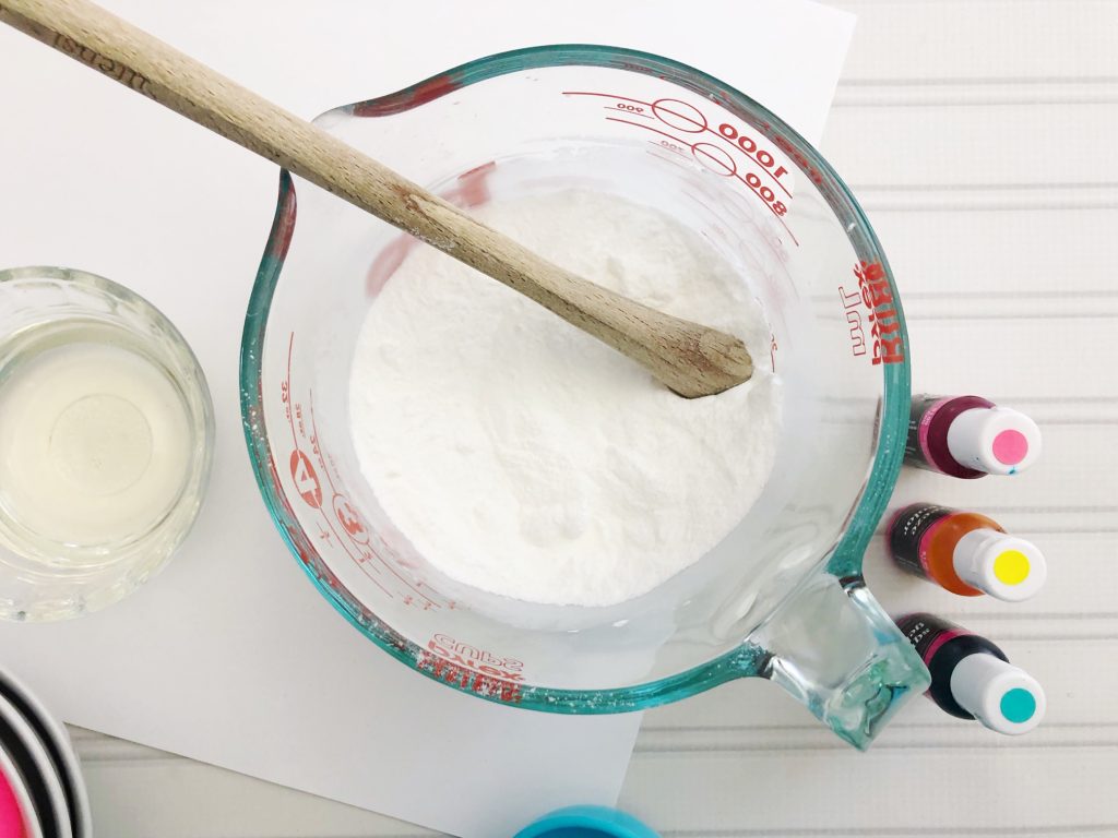 Making DIY Easter egg bath bombs