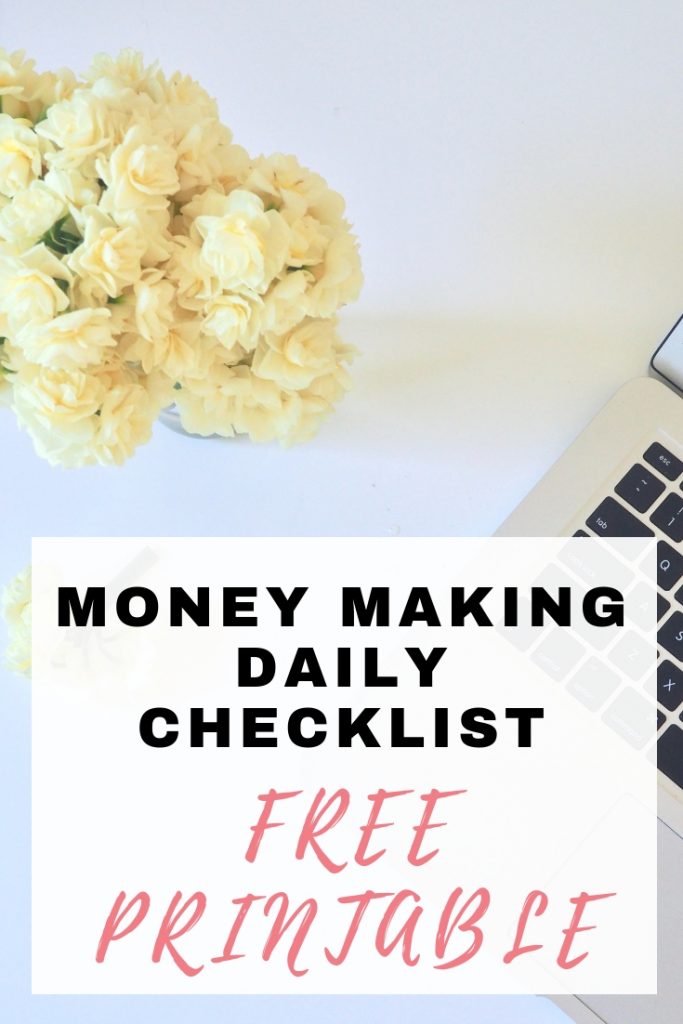 free money making printable checklist