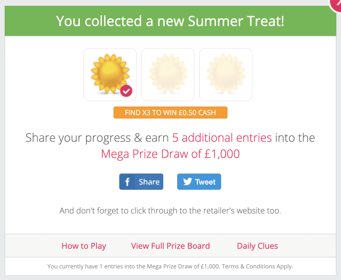 TopCashBack Summer Treats