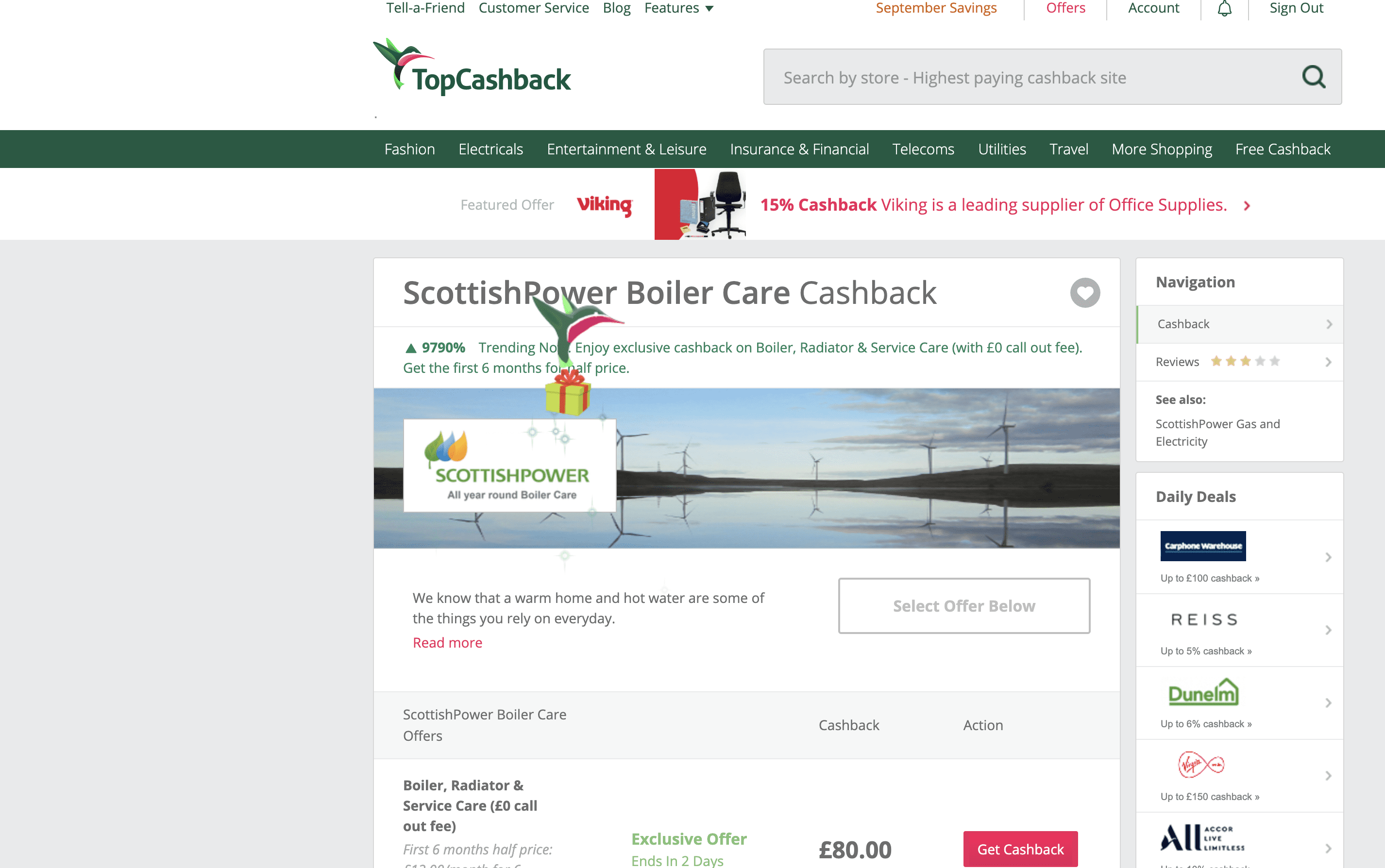 TopCashback Hummingbird
