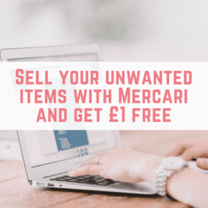 Sell your unwanted items with Mercari and get £1 free