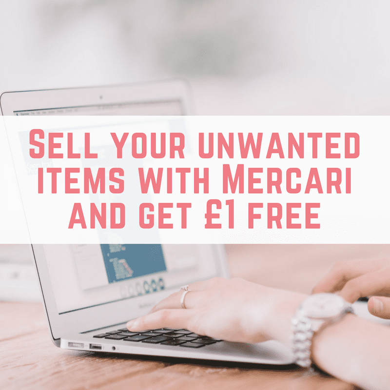 Sell your unwanted items with Mercari and get £1 free