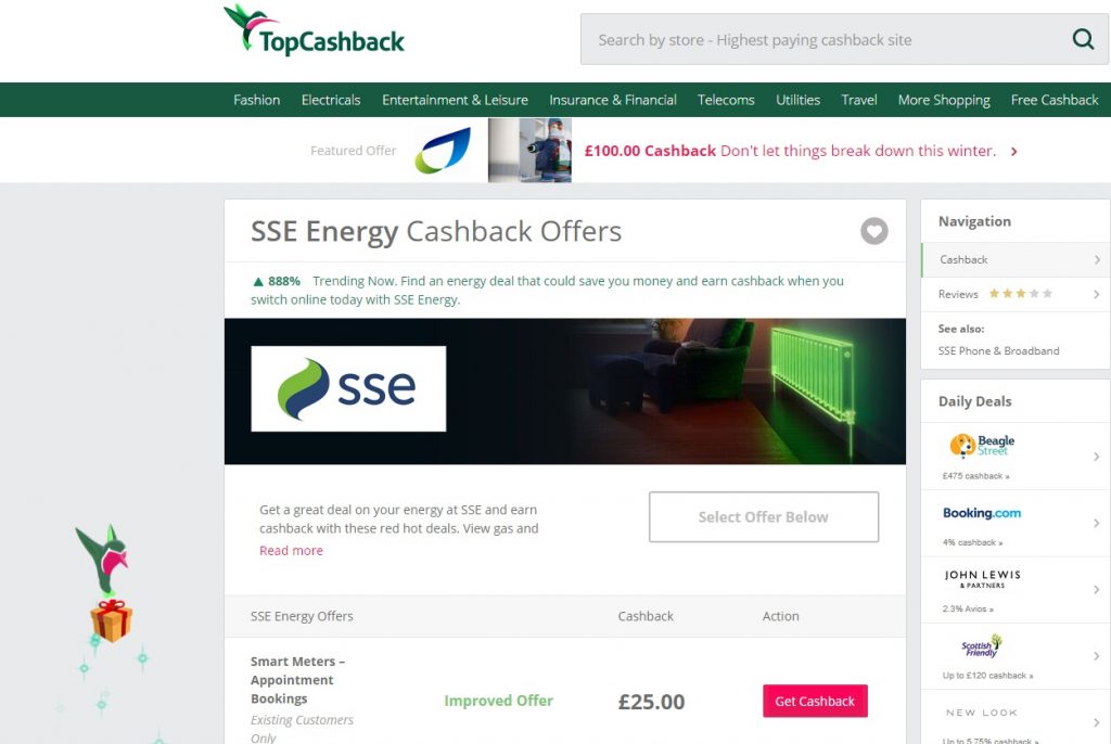 Top Cashback Xmas treats 2019 Hummingbird