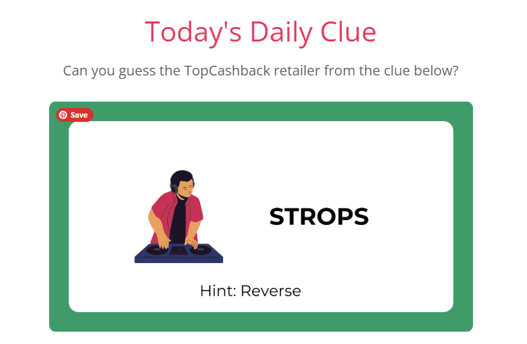 TopCashback Sweet Treats Giveaway 2025 Clues and Answers