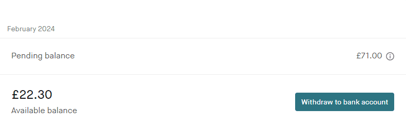 Vinted withdrawal time