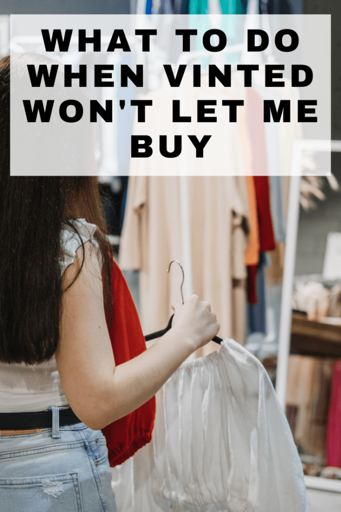 Vinted won't let me buy