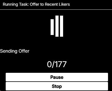 bulk send Vinted offers