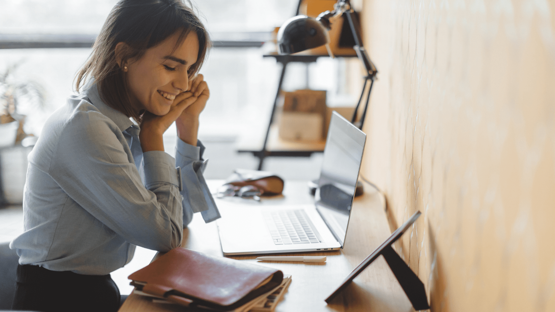 woman working