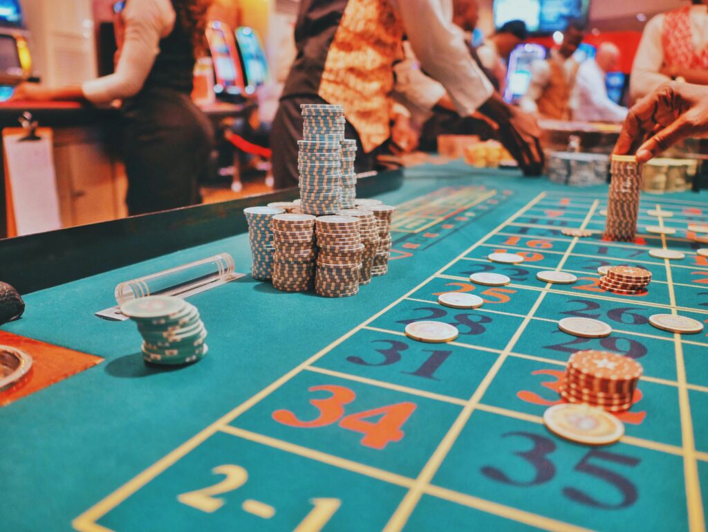 punters at casinos table